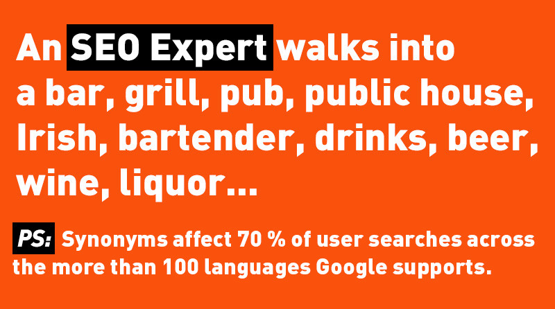 An SEO Expert Walks Into a Bar