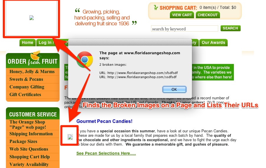 Broken Images Bookmarklet URL