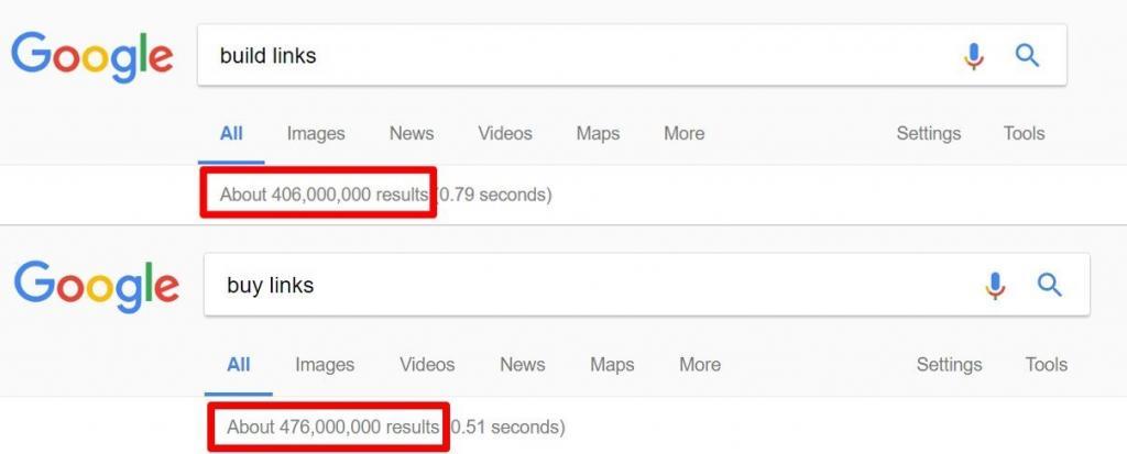 build vs buy links search results