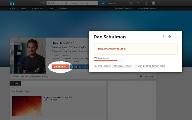 Email Hunter Extension