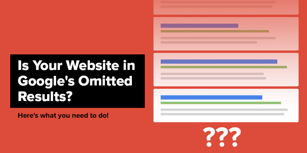 Is Your Website in Google Omitted Results