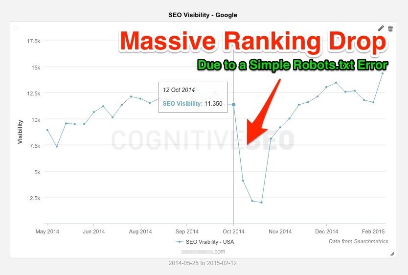 Massive Ranking Drop - robots.txt