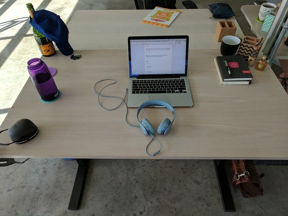 Sean Bestor's work desk