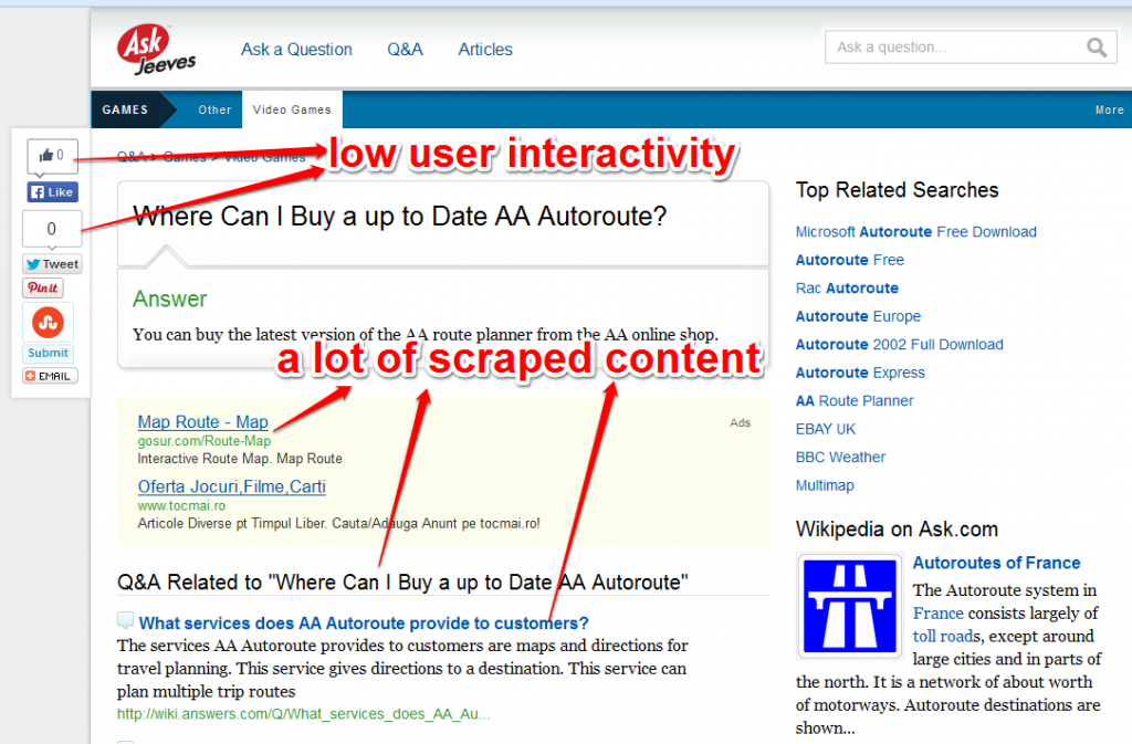 Ask.com Site Analysis