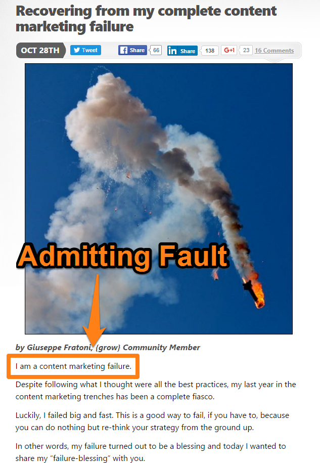 Admitting Fault Giuseppe Fratoni