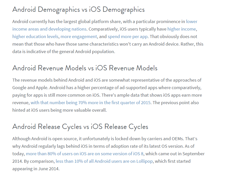 Android vs. iOS Comparison