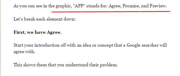 APP Method - Agree, Promise, Preview