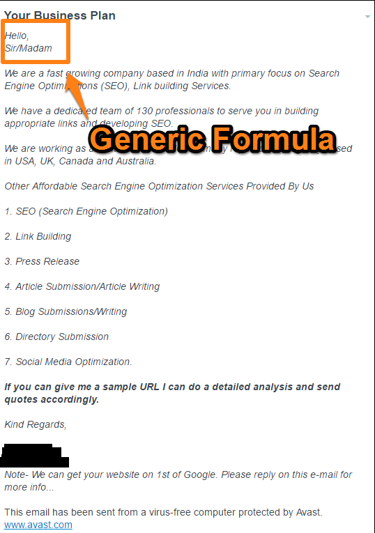 Avoid Generic Formulas that Lack Personality