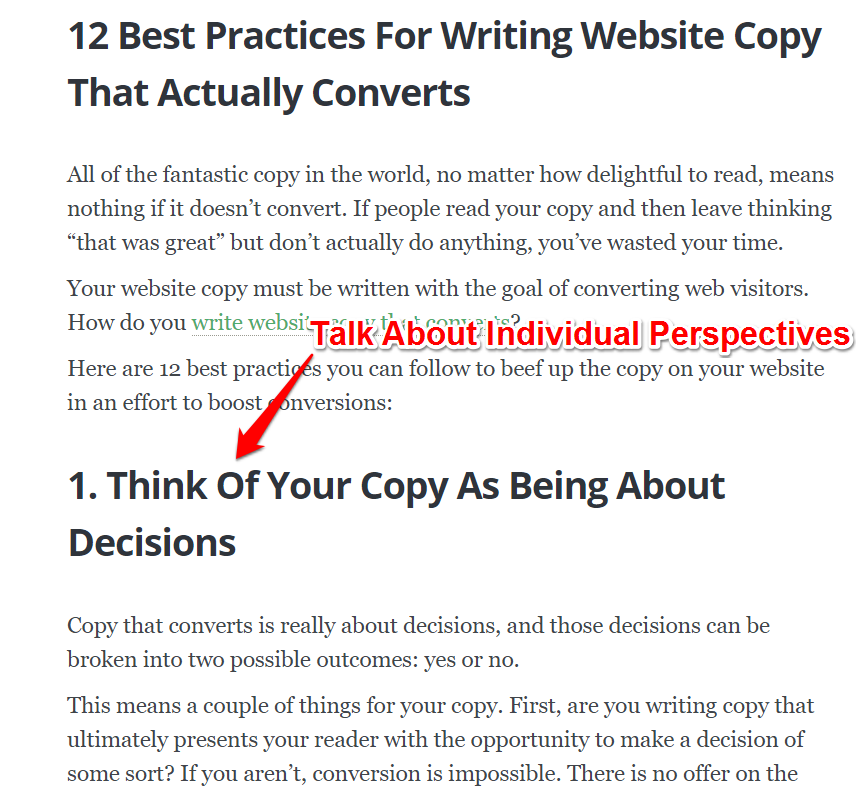 Best Practices - Copy that Converts