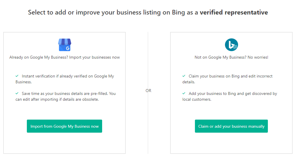 Bing Places for Business