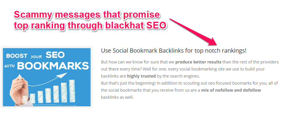 Bookmarks - unnatural links