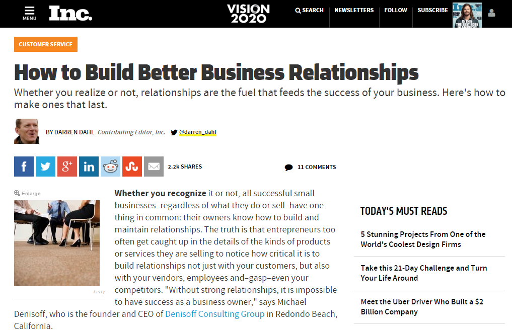 Build Better Business Relationships