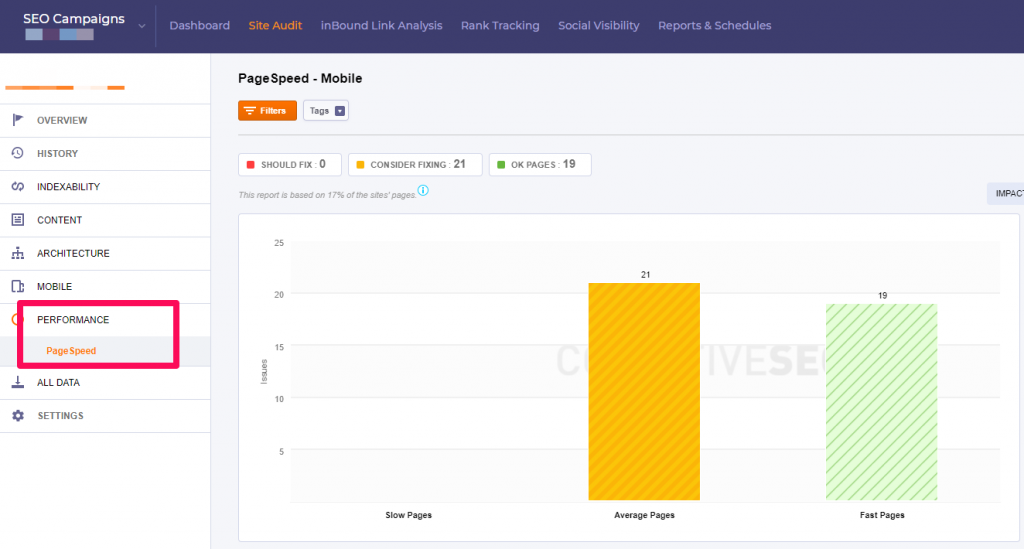 Bulk Check Google PageSpeed Insights Score