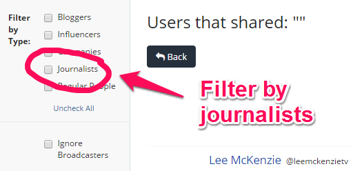 Buzzsumo Filters