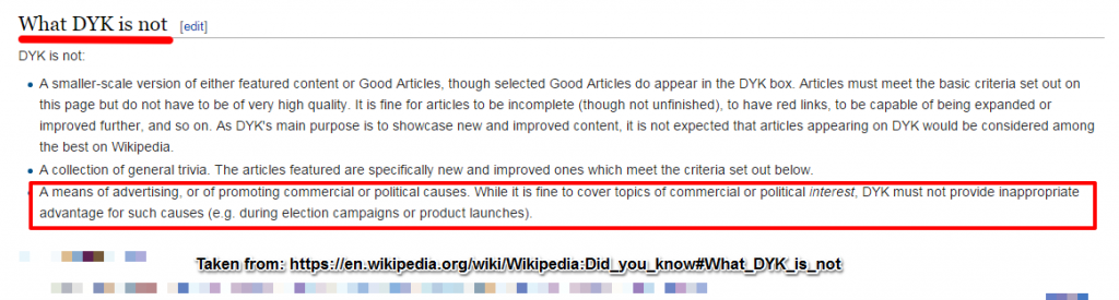 Did You Know Wiki Rules