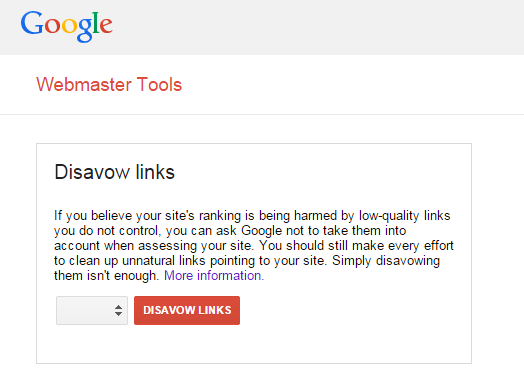 Disavow Tool Google