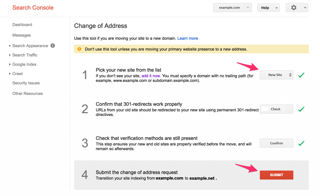 Google-Search-Console-Change-address