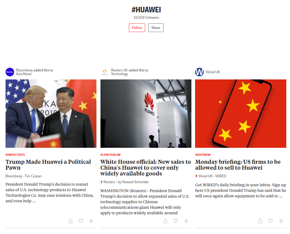 Huawei on flipboard