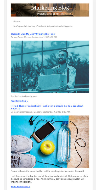 HubSpot newsletter