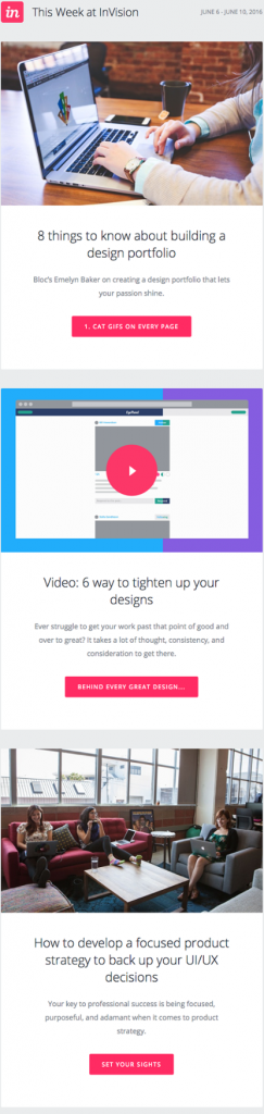 InVision newsletter