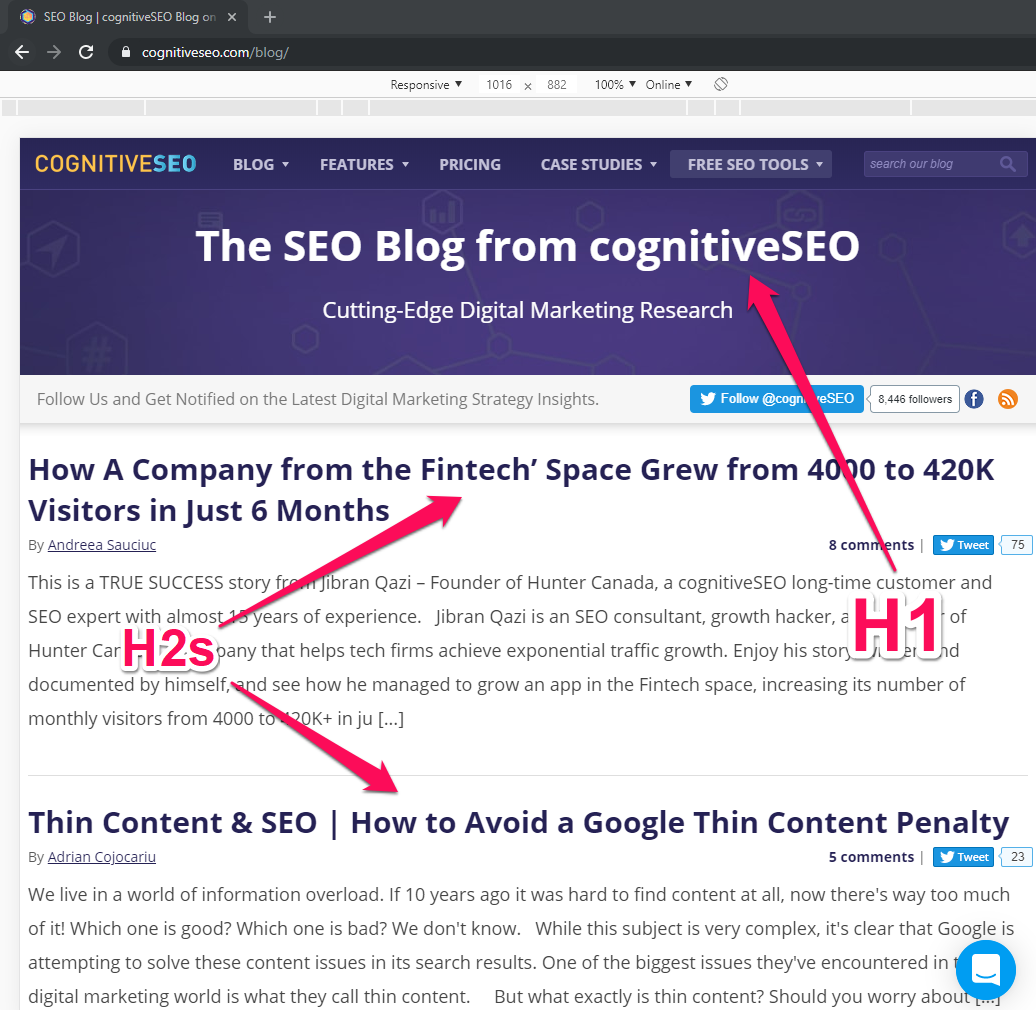 Multiple H1s SEO