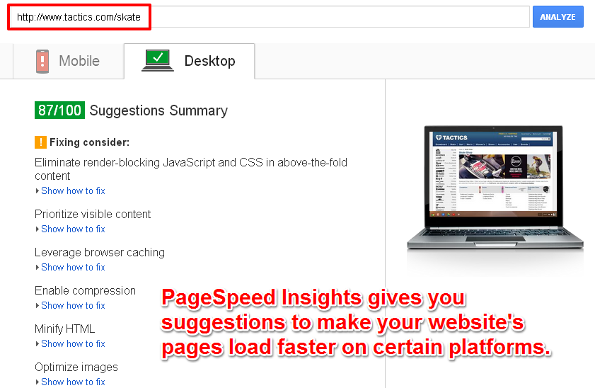 Pagespeed Insights