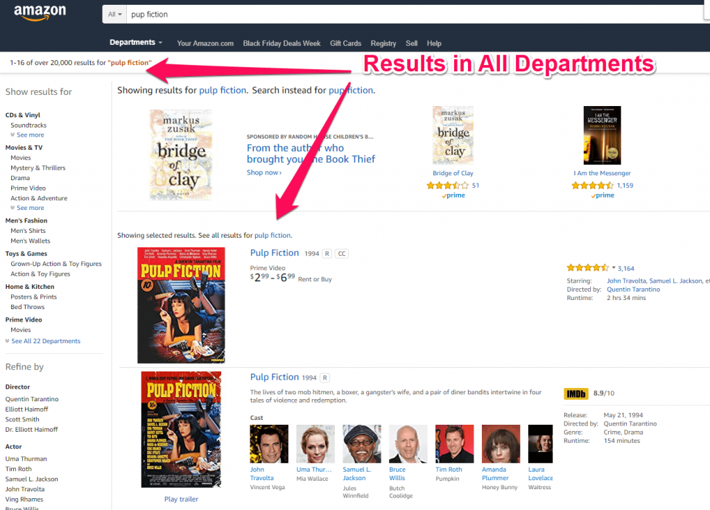 Results in All departments Amazon