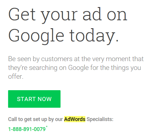 start adwords