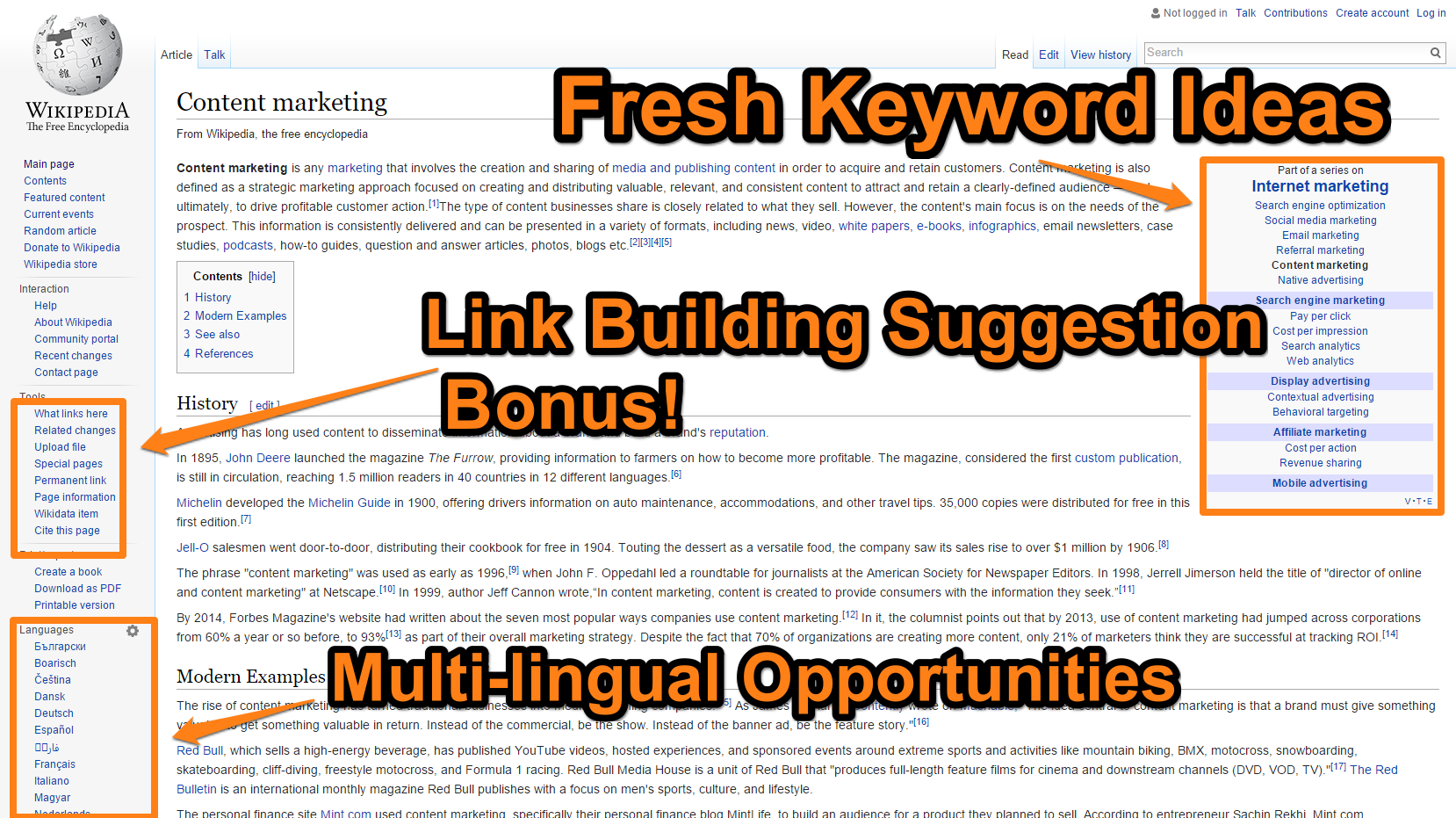 Wikipedia - Find Keyword Ideas