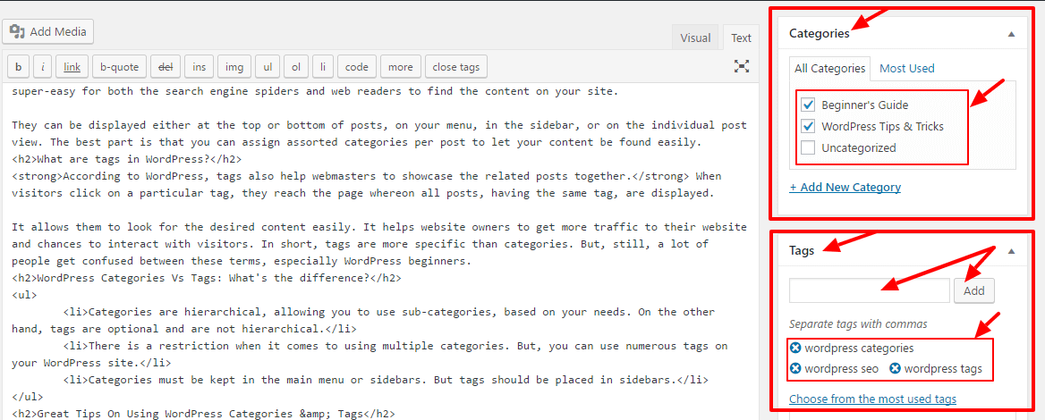 wordpress-tags-categoriesc