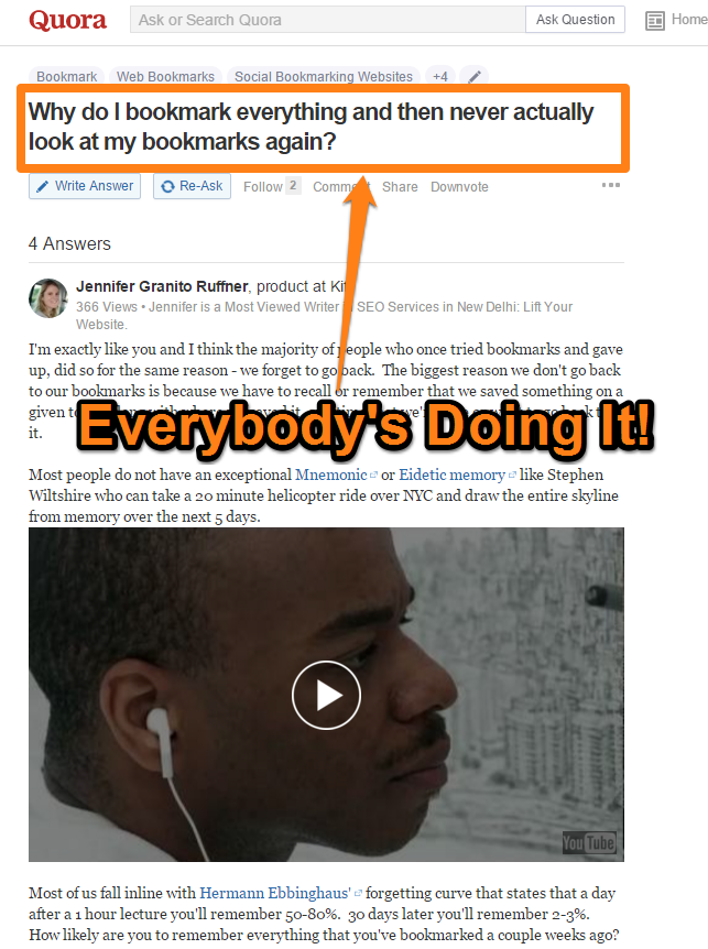 You Don't Read Bookmarks